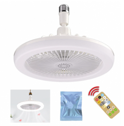 ABANICO CON LED Y AROMATIZANTE MULTIFUNCIONAL