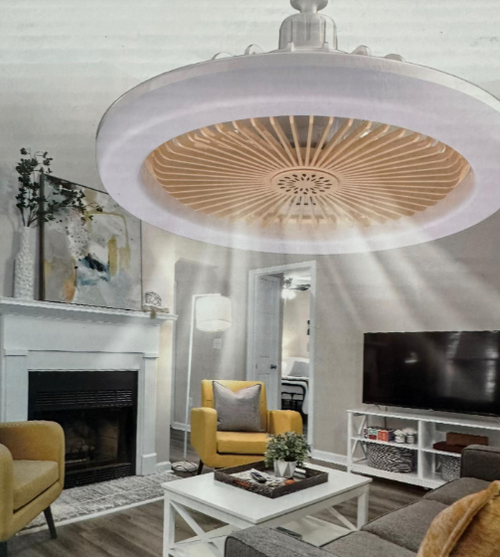 ABANICO CON LED Y AROMATIZANTE MULTIFUNCIONAL