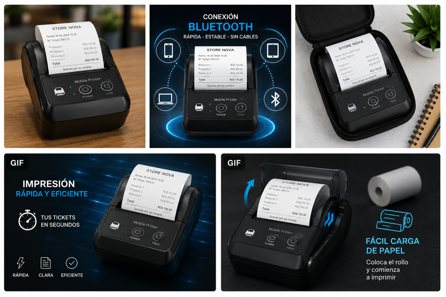 IMPRESORA BLUETOOTH 58MM JK-5802P