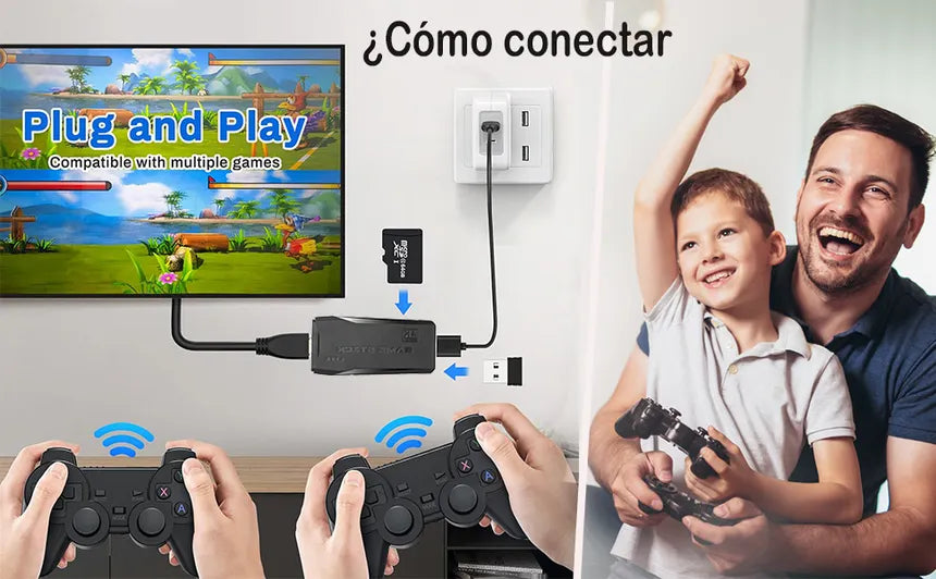 GAME STICK PAD BM8 CON MÁS DE 20,000 JUEGOS RETRO